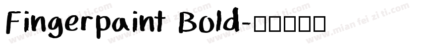 Fingerpaint Bold字体转换